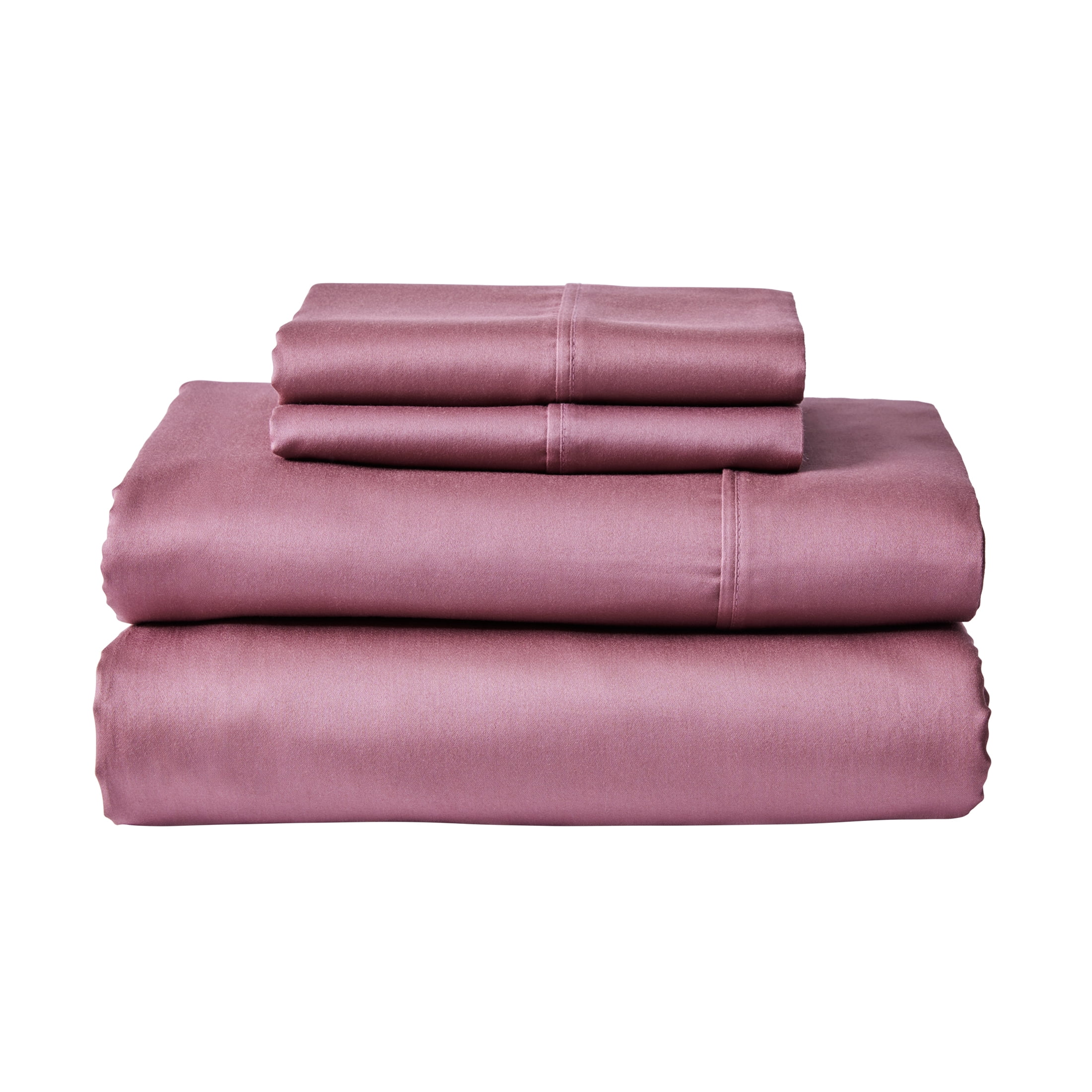 Better Homes & Gardens 3-Piece 300 Thread Count Violet Gem Cotton Sateen Bed Sheet Set, Twin XL