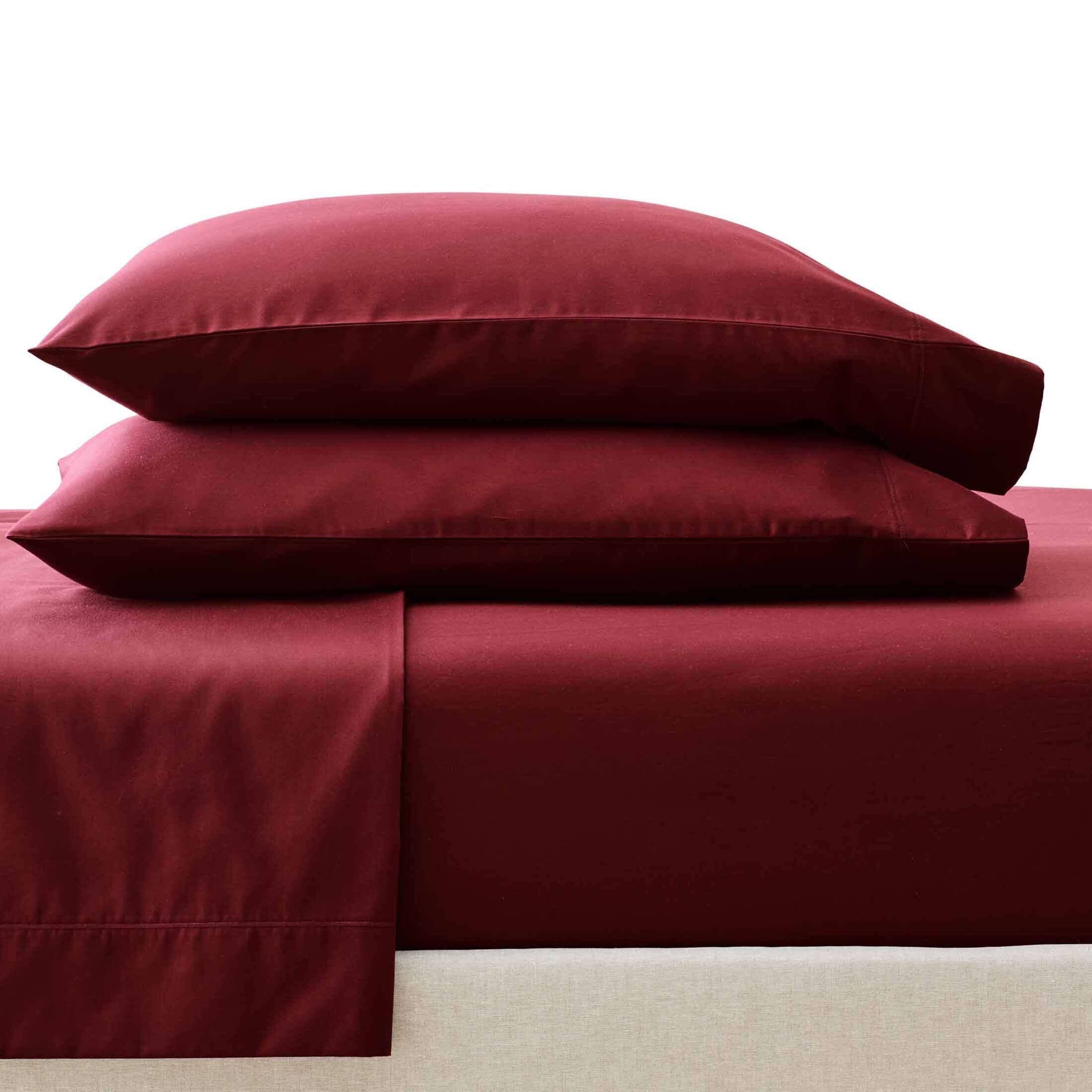 Better Homes & Gardens 3-Piece 400 Thread Count Deep Redwood Performance Hygro Cotton Sheet Set, Twin - image 1 of 6