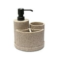 thumbnail interactive-video image 1 of Better Homes & Gardens 3 Piece Natural Sandstone Bath Accessories Sets, Beige, 1 of 5