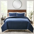 Better Homes & Gardens 3Piece Navy Linen Duvet Cover Set, Full/Queen