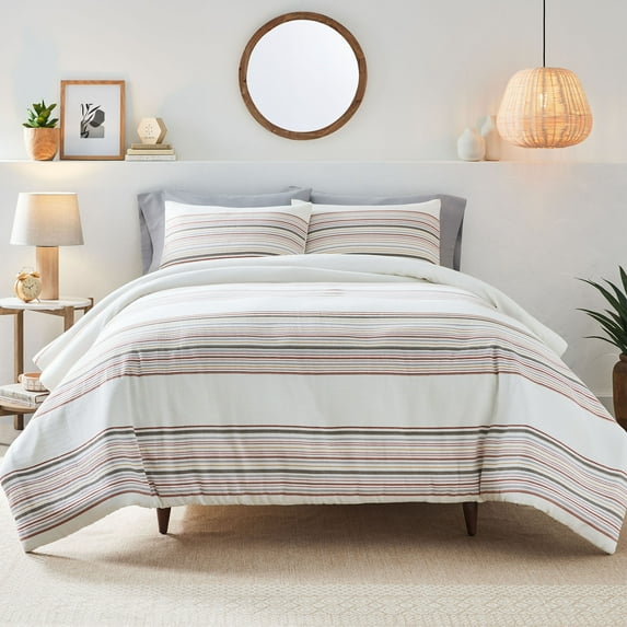 Better Homes & Gardens 3-Piece Red Yarn Dye Stripe Comforter Set, King