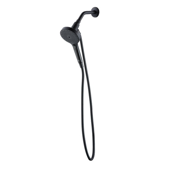 Better Homes & Gardens 3-Setting Handshower with Magnetic Docking in Matte Black