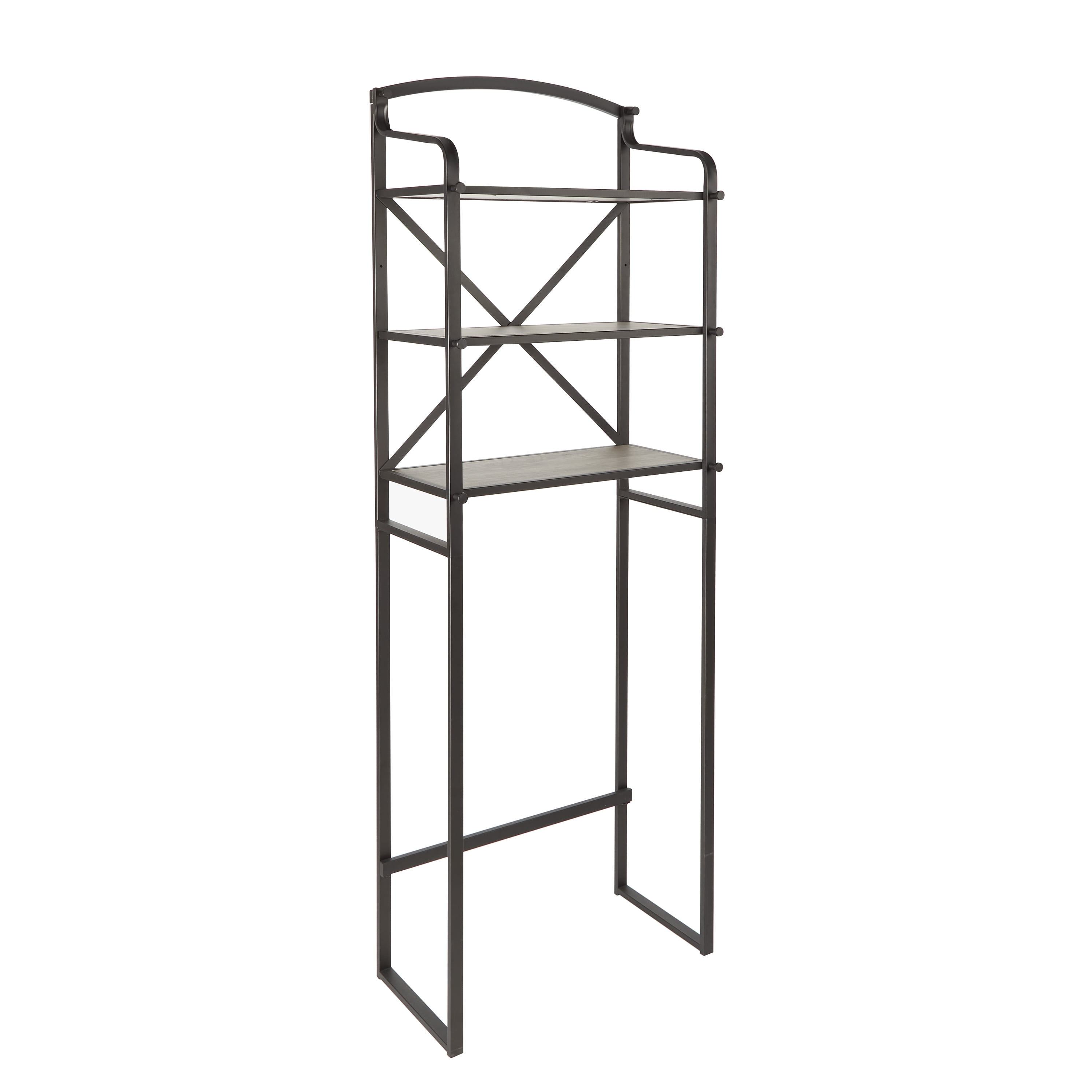 Better Homes & Gardens 3 Shelf Bathroom Storage over the Toilet Space Saver, Bronze & Rustic