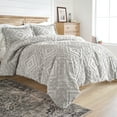 thumbnail image 1 of Better Homes & Gardens 3-Piece Gray Chenille Cover Duvet Set, King, 1 of 7