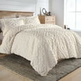thumbnail image 1 of Better Homes & Gardens 3-Piece Ivory Chenille Duvet Set, Full/Queen, 1 of 6