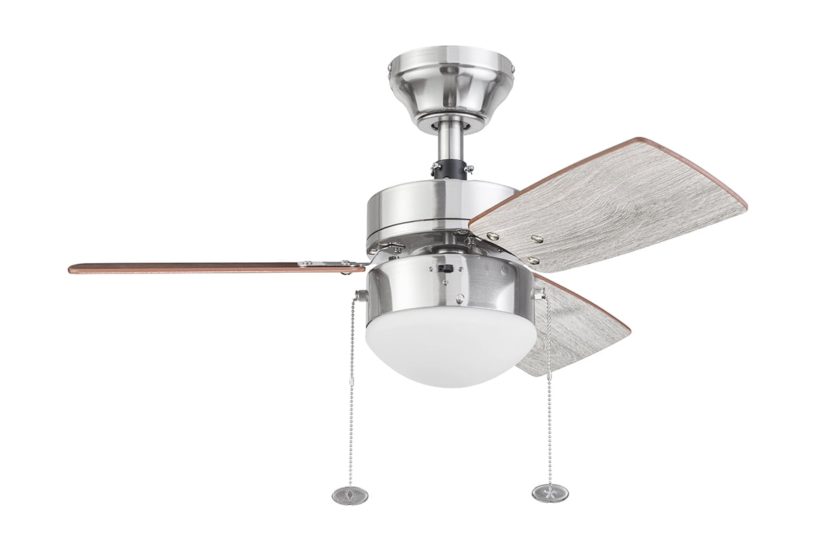 Better Homes & Gardens 30'' Saint Nickel Modern LED Angled Indoor Contemporary Ceiling Fan