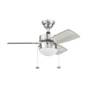 Better Homes & Gardens 30'' Saint Nickel Modern LED Angled Indoor Contemporary Ceiling Fan
