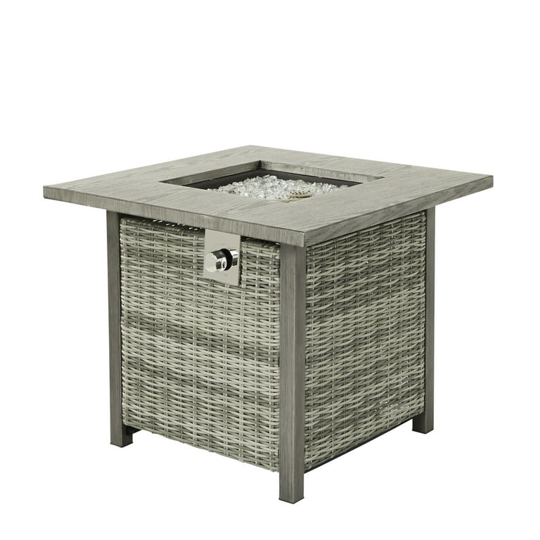 30 in. Square Outdoor Propane Gas Fire Pit Table 50000 BTU 30 in. Square Outdoor Propane Gas Fire Pit Table 50000 BTU