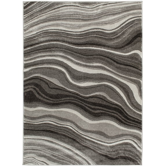 Better Homes & Gardens 30"x46" Gray Waves Indoor Area Rug
