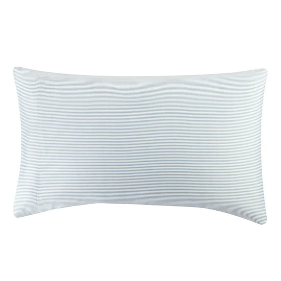 Better Homes & Gardens 300 TC 100% Cotton King Pillowcase Set of 2, Blue Pinstripe