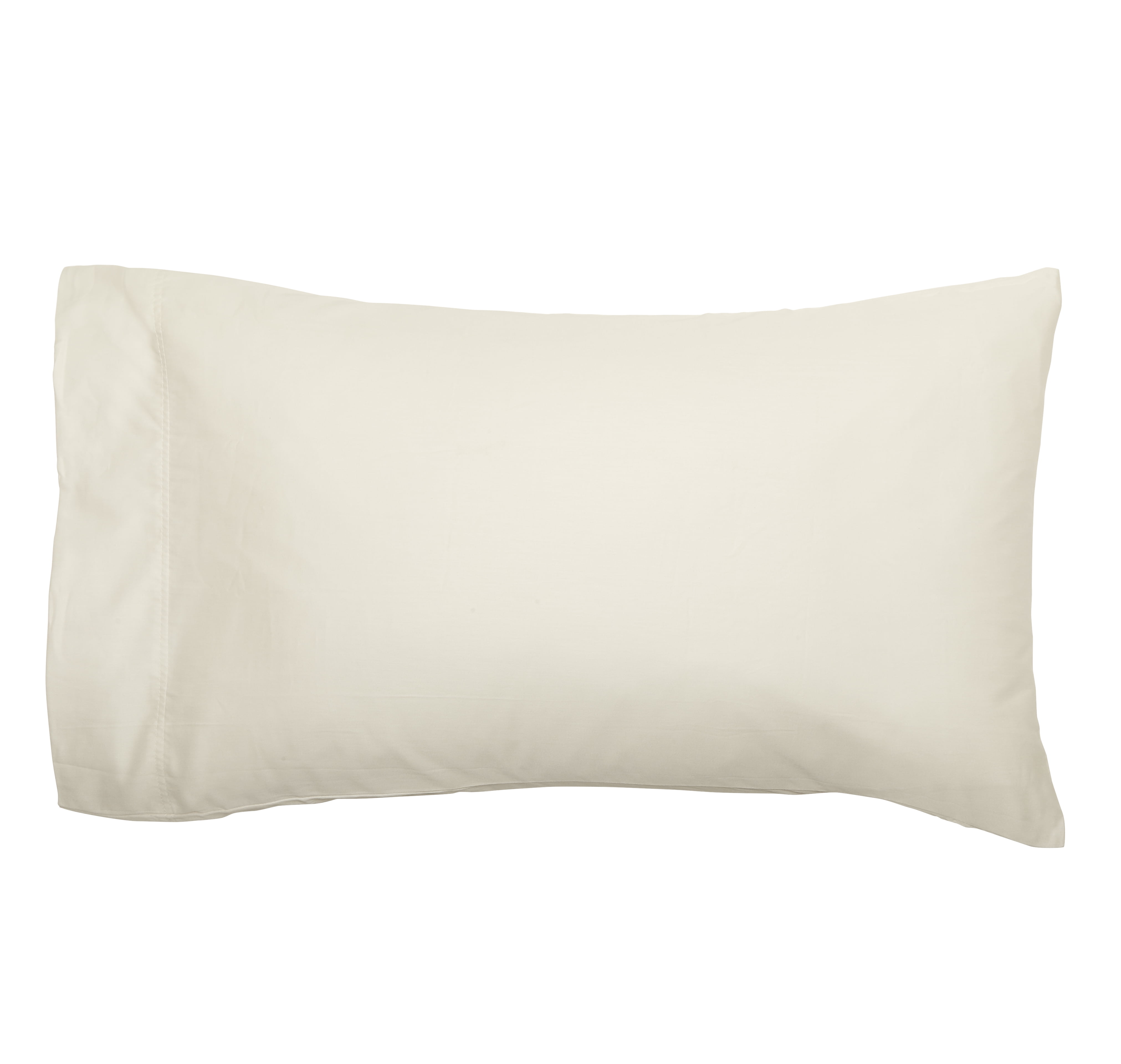 Better Homes & Gardens 300 Thread Count 100% Cotton Wrinkle Resistant Standard Pillowcase Set of 2, Vanilla Dream
