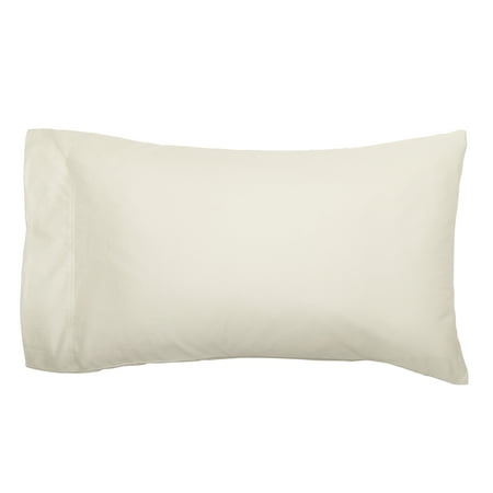 Better Homes & Gardens 300 TC 100% Cotton Standard Pillowcase Set of 2, Vanilla Dream Off-White