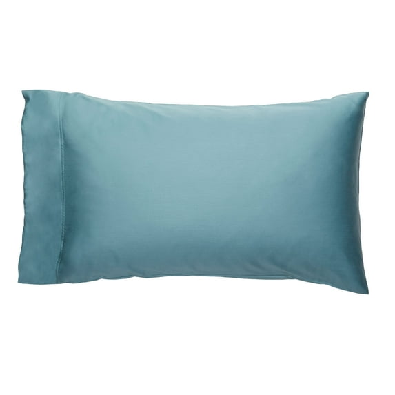 Better Homes & Gardens 300 Thread Count Blue Cotton Pillowcases, Standard, (2 Count)