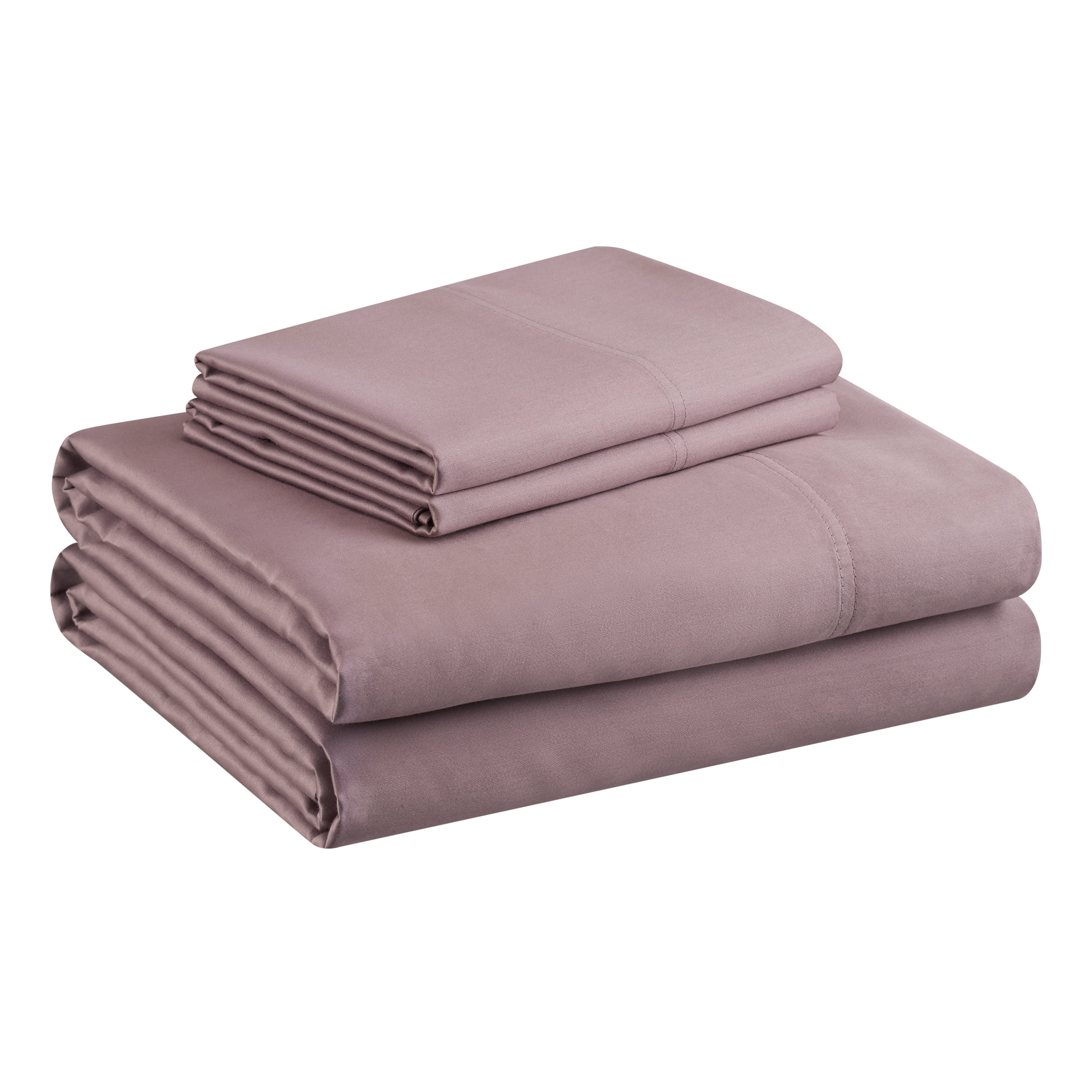 Better Homes & Gardens 300 Thread Count 100% Cotton Wrinkle Resistant Sheet Set, King Smoky Lavender