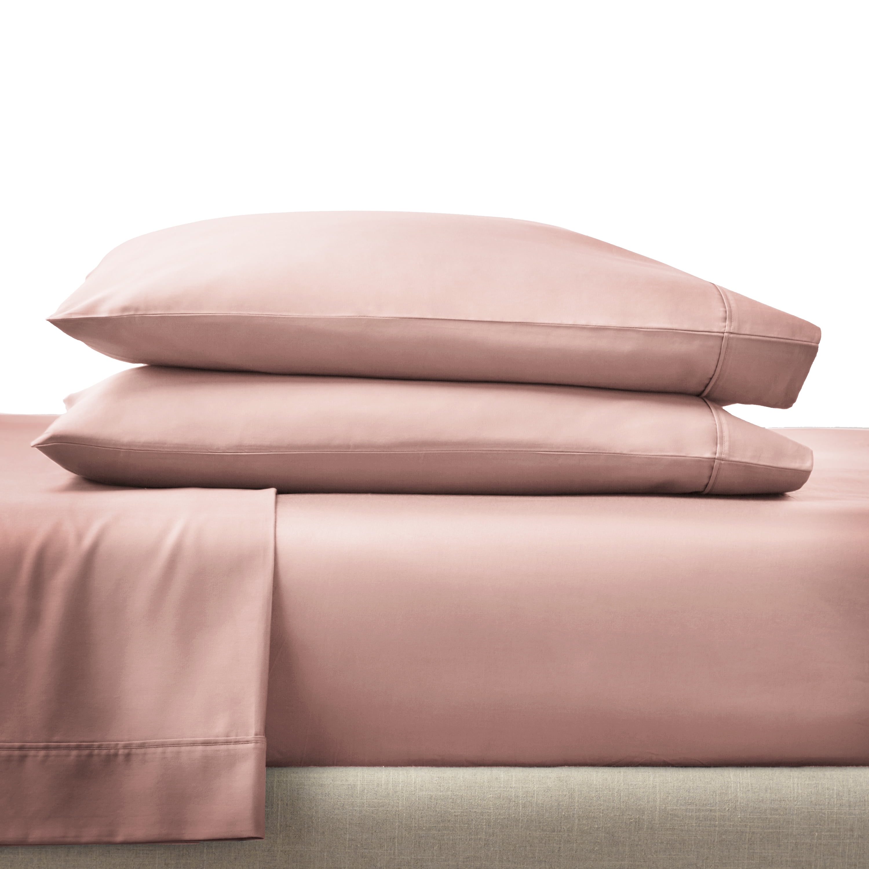 Better Homes & Gardens 2-Piece 300 Thread Count Old Rose Cotton Sateen Pillowcase Set, King