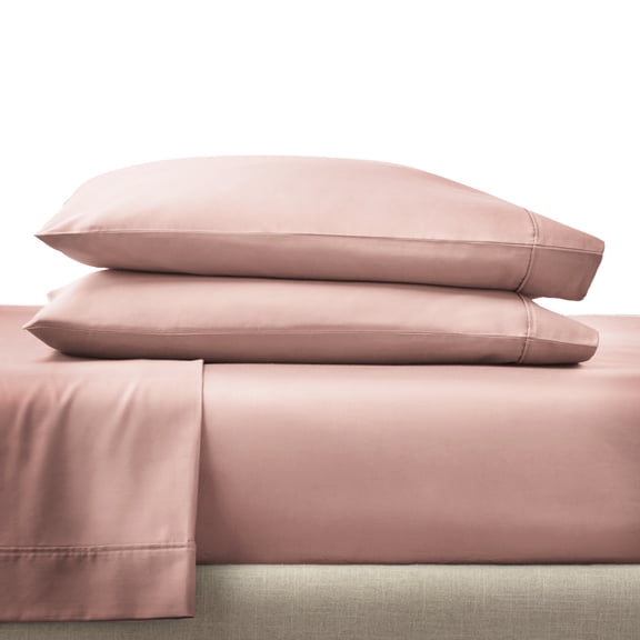 Better Homes & Gardens 2-Piece 300 Thread Count Old Rose Cotton Sateen Pillowcase Set, King