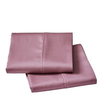 Better Homes & Gardens 2-Piece 300 Thread Count Cotton Sateen Pillowcase Set, Violet Gem, Queen