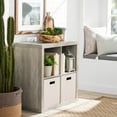 thumbnail interactive-video image 1 of Better Homes & Gardens 4 Cube Storage Organizer, Rustic Gray, 1 of 9