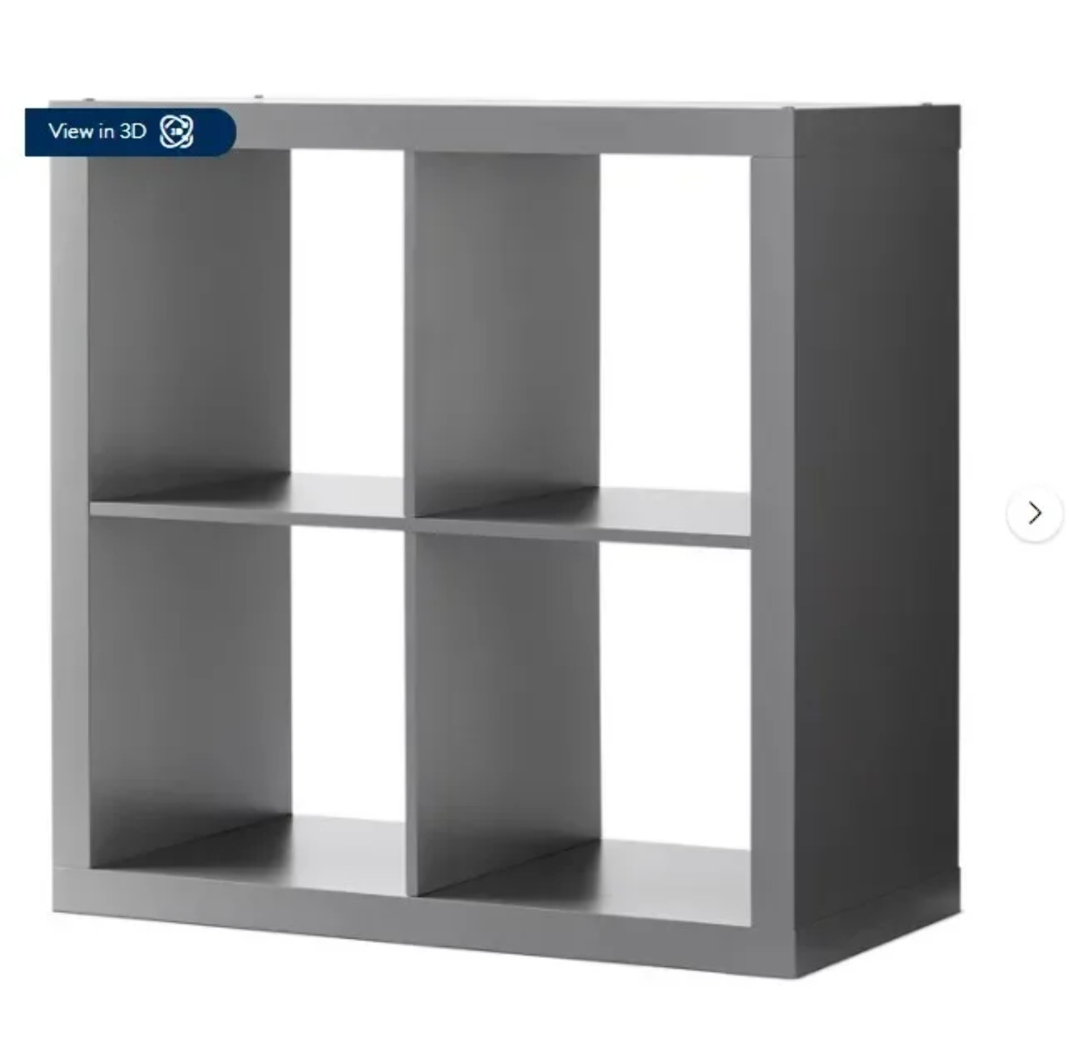 Better Homes Gardens 4Cube Storage Organizer, Solid Black Book Shelf