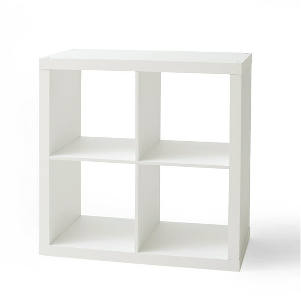 Better Homes & Gardens 4Cube Storage Organizer, White Texture