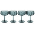thumbnail image 1 of Better Homes & Gardens 4-Piece 13-Ounce Tritan Plastic Coupe Glass Set, Blue, 1 of 8
