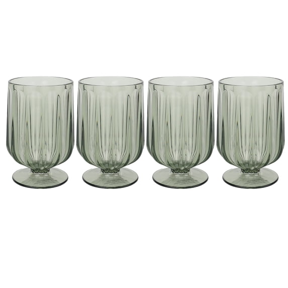 Better Homes & Gardens 4-Piece 15-Ounce Tritan Plastic Wine Goblet Set ...