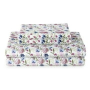 Better Homes & Gardens 4-Piece 300 Thread Count Bashful Blooms Cool Cotton Sateen Bed Sheet Set, Full