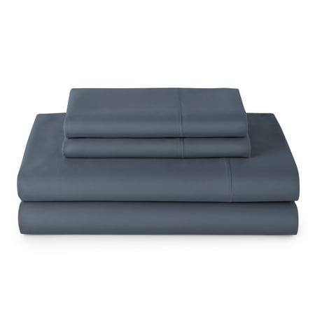 Better Homes & Gardens 4-Piece 400 Thread Count Blue Moonlight Performance Bed Sheet Set, Queen