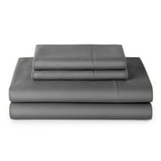 Better Homes & Gardens Performance 4-Piece 400 Thread Count Grey Bed Sheet Set, Full