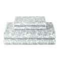 thumbnail image 1 of Better Homes & Gardens Performance 4-Piece 400 Thread Count Cotton Sateen Bed Sheet Set, Paisley Green River, Full, 1 of 7