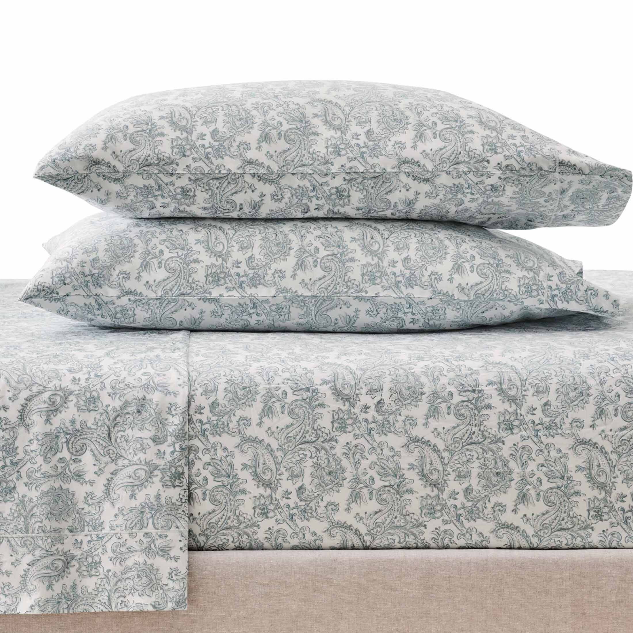 Better Homes & Gardens 4Piece 400 Thread Count Paisley Taupe