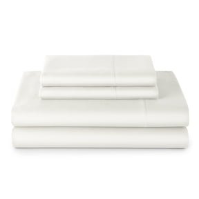 Better Homes & Gardens 4-Piece 400 Thread Count Vanilla Dream Performance Bed Sheet Set, Queen