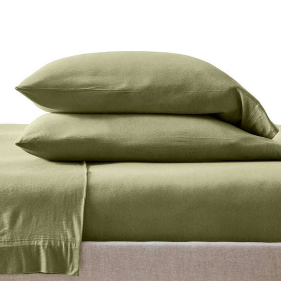Better Homes & Gardens 4-Piece Dark Cilantro Adult Jersey Sheet Set, Full