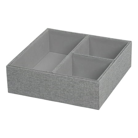 Better Homes & Gardens 4-Piece Hard-Sided Drawer Adult Organizer, Gray