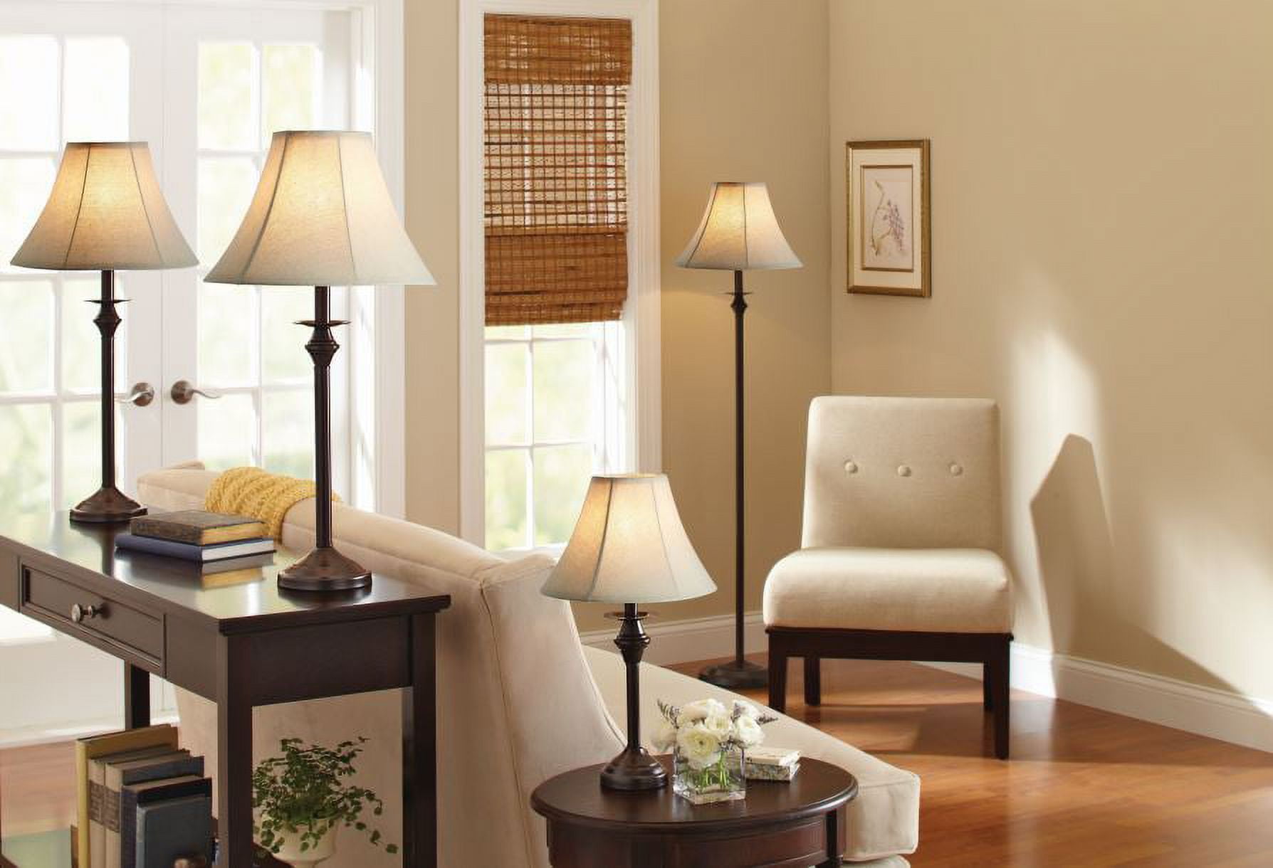 Better Homes Gardens 4 Piece Lamp Set Bronze Finish Walmart