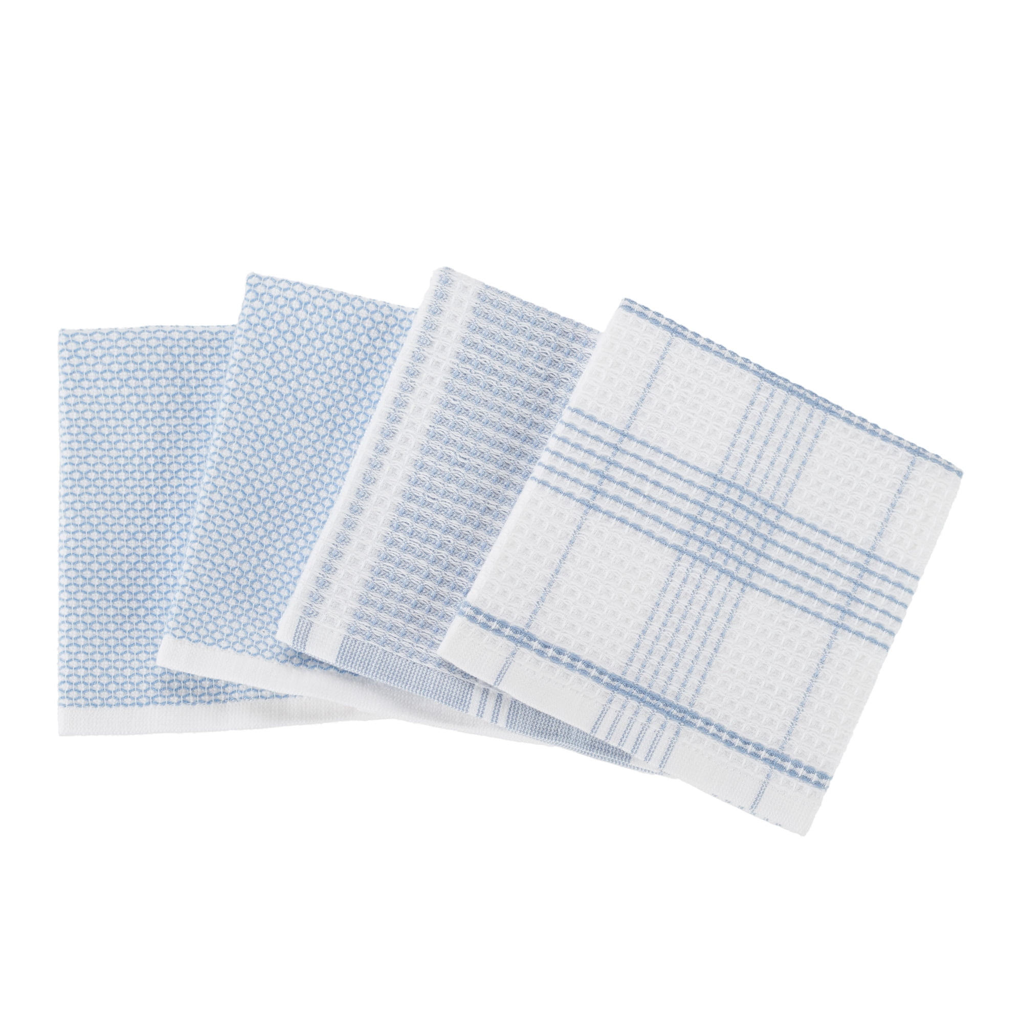 Everyday Living Solid Blue Dish Cloths, 4 pk - King Soopers