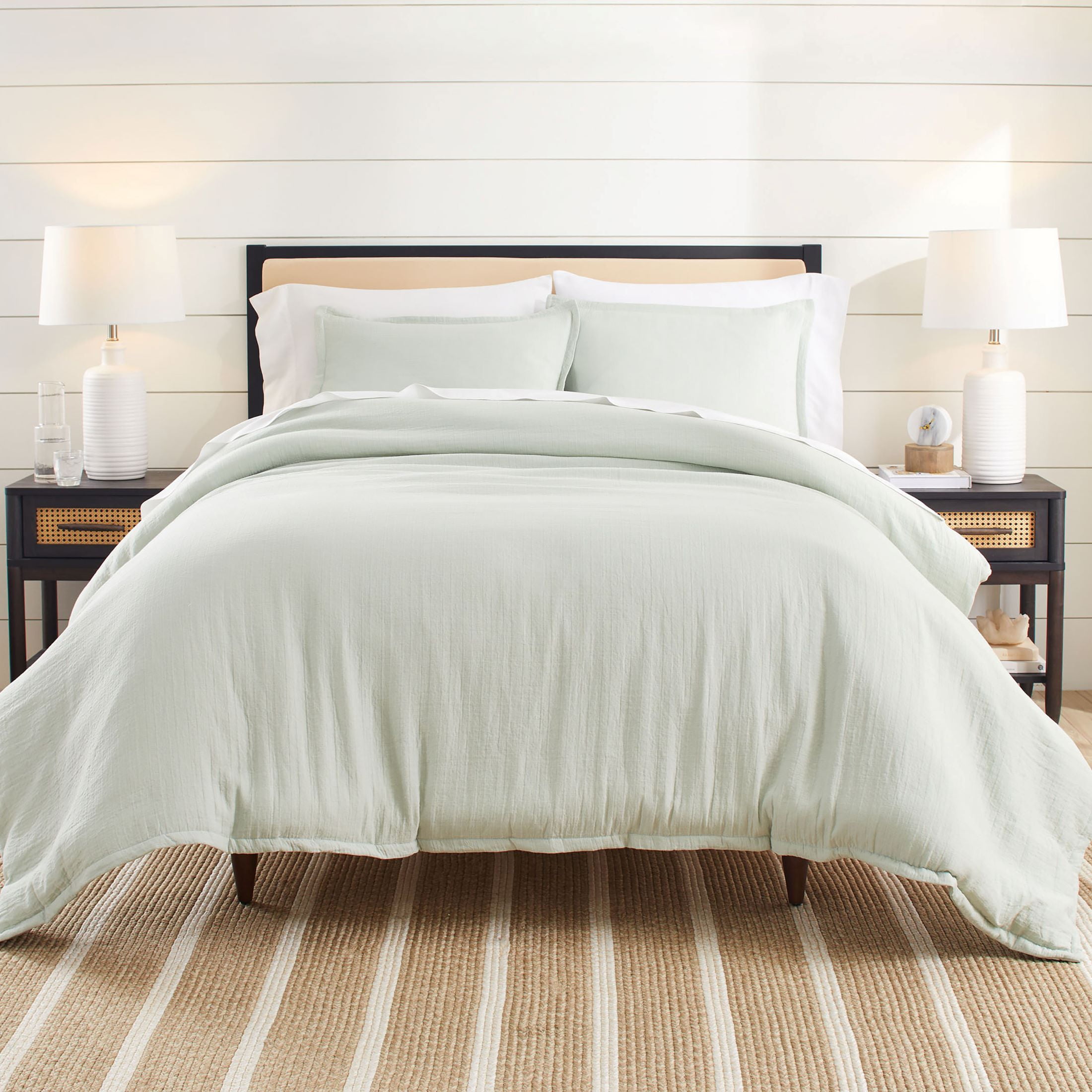 Better Homes & Gardens 4Piece Sage Green Crinkled Gauze Comforter Set