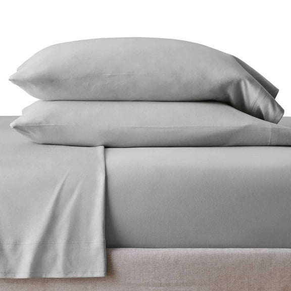 Better Homes & Gardens 4-Piece Soft Silver Adult Jersey Sheet Set, Full