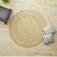 thumbnail image 1 of BHG 4' Round Jute Natural Braided Accent Rug (Cheverly), 1 of 5