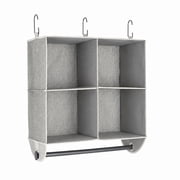 Better Homes & Gardens Gray Hanging Closet Organizer 4-Shelf with Rack