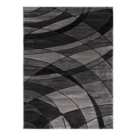 Better Homes & Gardens Gray Abstract Indoor Area Rug, 4'x5'4"