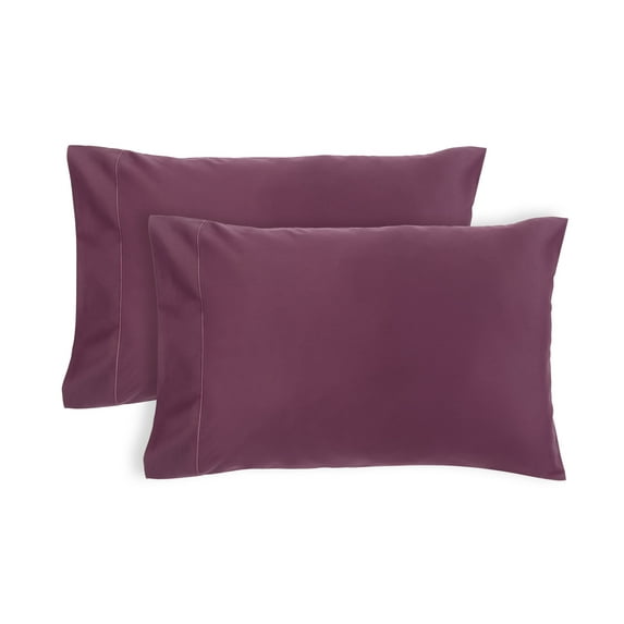 Better Homes & Gardens 400 TC Hygro Cotton Pillowcases, King, Burgundy, 2 Piece