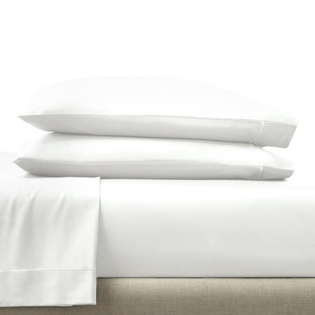 Better Homes & Gardens 2-Piece 400 Thread Count Arctic White Performance HYGROCOTTON® Pillowcase Set, Standard/Queen