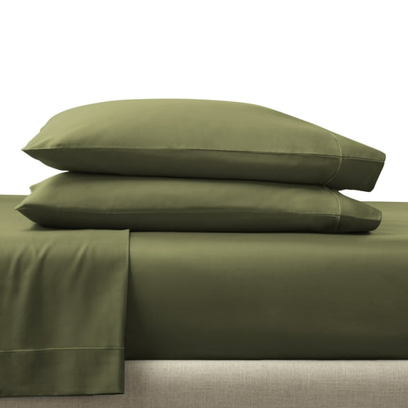 Better Homes & Gardens 2-Piece 400 Thread Count Dark Cilantro Performance HYGROCOTTON® Pillowcase Set, King