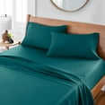 thumbnail image 1 of Better Homes & Gardens 400 Thread Count Hygro Cotton Bed Sheet Set, King, Teal Rain, 1 of 13
