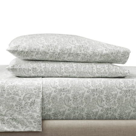 BETTER HOMES & GARDENS 2-PIECE 400 THREAD COUNT PAISLEY TAUPE PERFORMANCE HYGROCOTTON® PILLOWCASE SET, KING