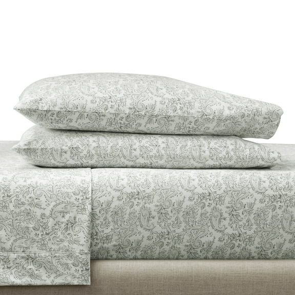 Better Homes & Gardens 2-Piece 400 Thread Count Paisley Taupe Performance HYGROCOTTON® Pillowcase Set, Standard/Queen