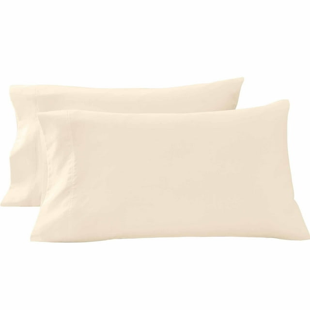 Better Homes & Gardens 400 Thread Count Performance Hygro Cotton Pillowcase Set, Vanilla Dream