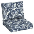 thumbnail image 1 of Better Homes & Gardens 42" x 24" Navy Floral Rectangle Outdoor 2-Piece Deep Seat Cushion, 1 of 9
