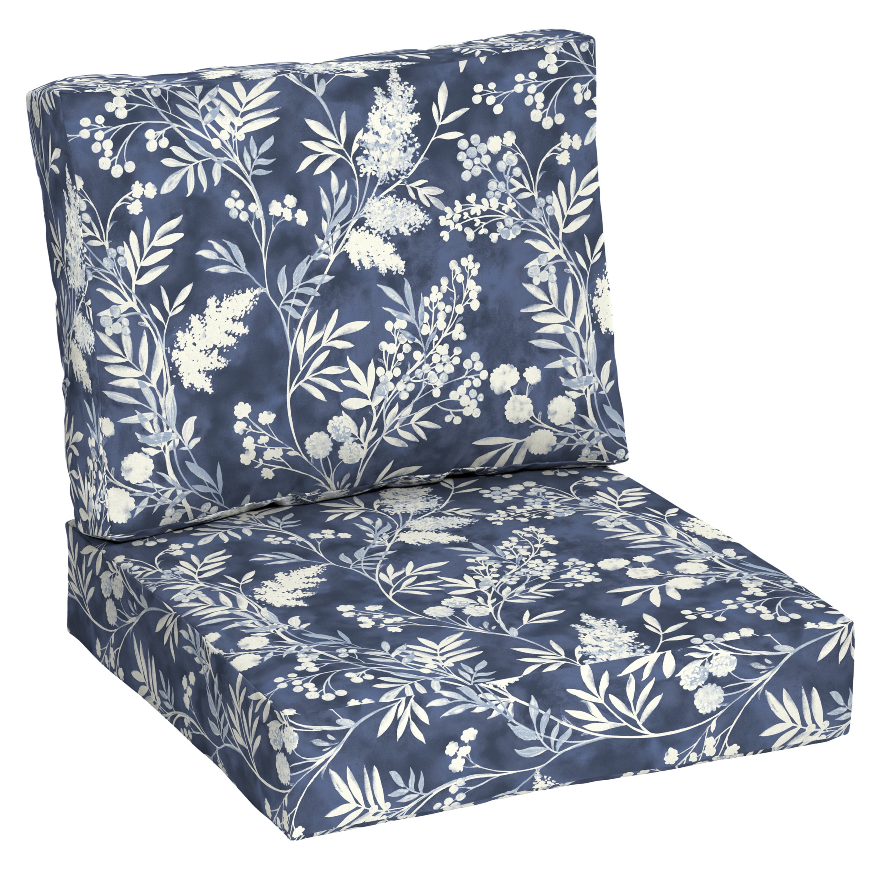 Hastings Home Chair Cushions Navy Solid Chair Cushion in the